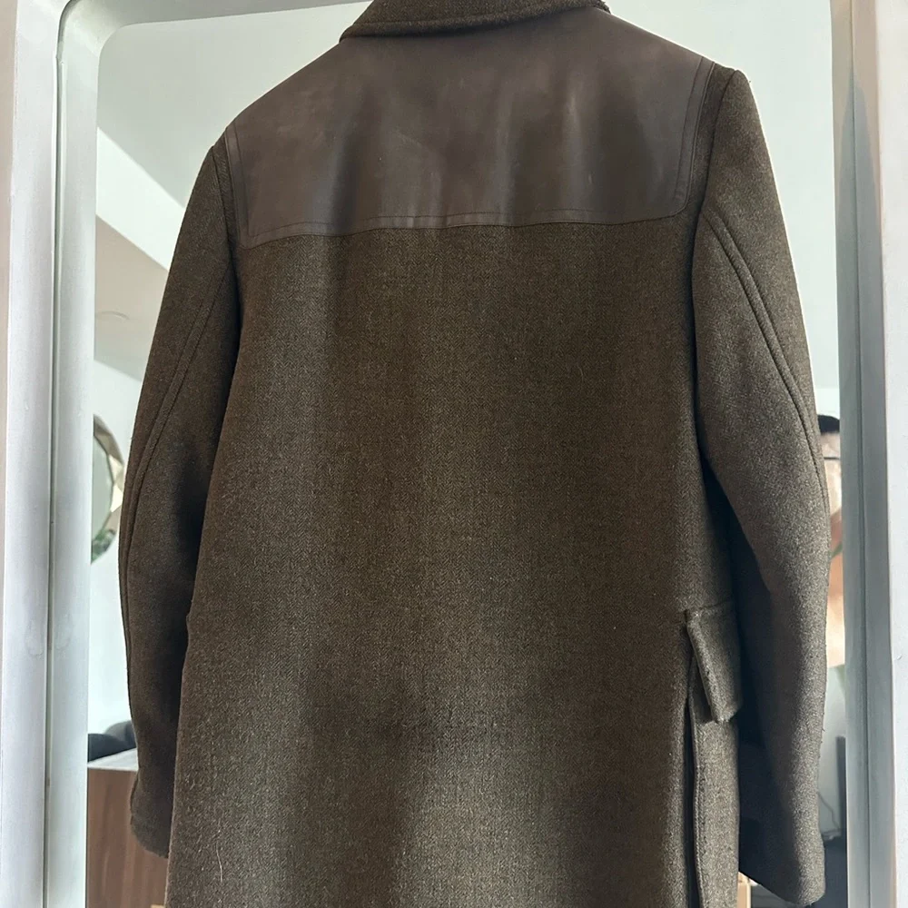 Jack Spade Mossy Green Wool Coat Small - Picture 4 of 4